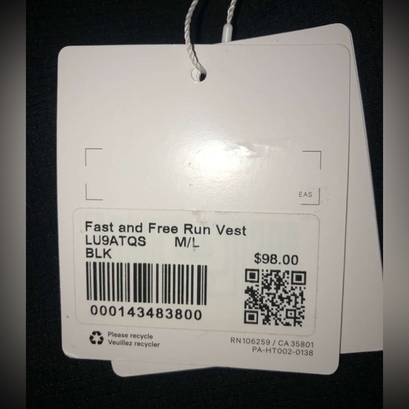 Lululemon Fast and Free Run Vest - Picture 5 of 5